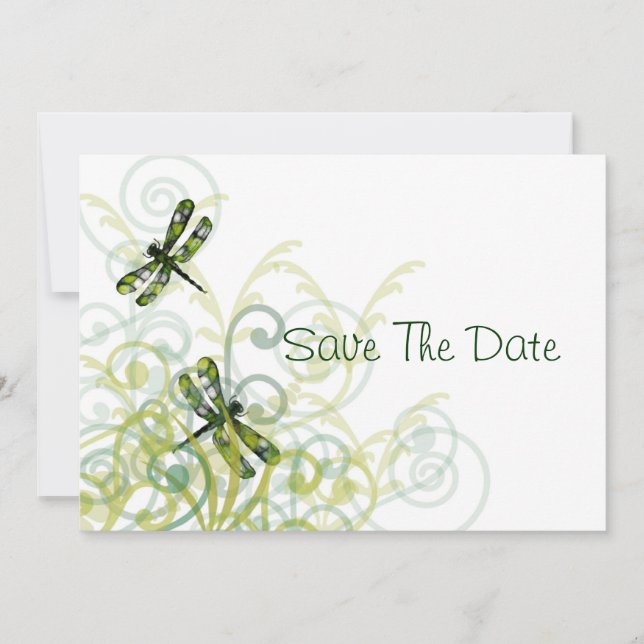 Save The Date Les libellules vertes sauvent la date (Devant)