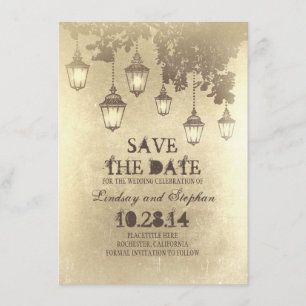 Save The Date Les lumières accrochantes de lampe de cru sauvent