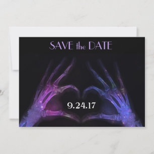 Save The Date Les mains des rayons X font du coeur économiser la