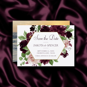 Save The Date Les passions de Moody Vin violet Dramatique Rose