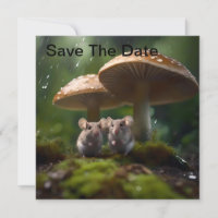 Les Souris Sous Champignons Se Protégeant De La Pl