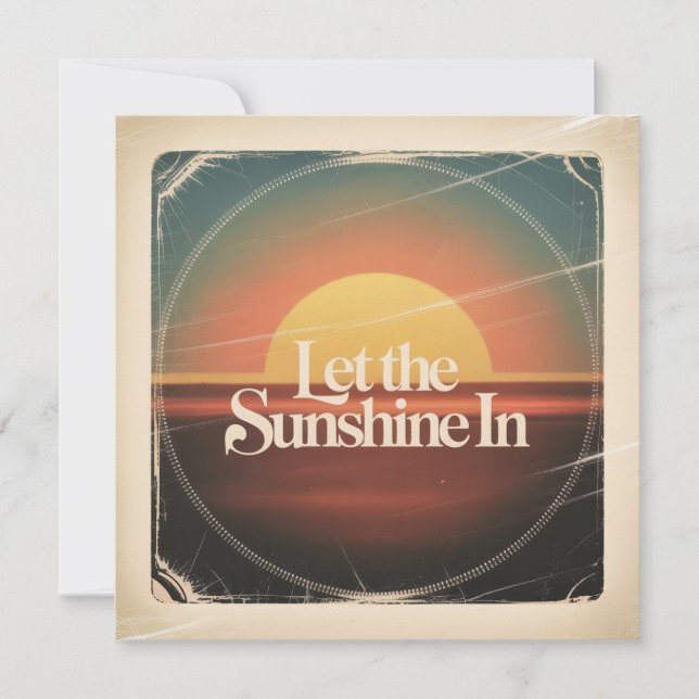Save The Date Let The Sunshine In (Devant)