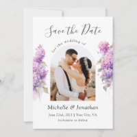Lilac Fleurs Photo Bible Verse Mariage chrétien