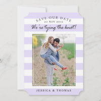 Lilac moderne et rayures blanches | Photo Enregist