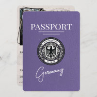 Lilac Purple Allemagne Passeport Enregistrer La Da