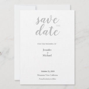 Save The Date Lin Mariage Professionnel Minimaliste Moderne Plai
