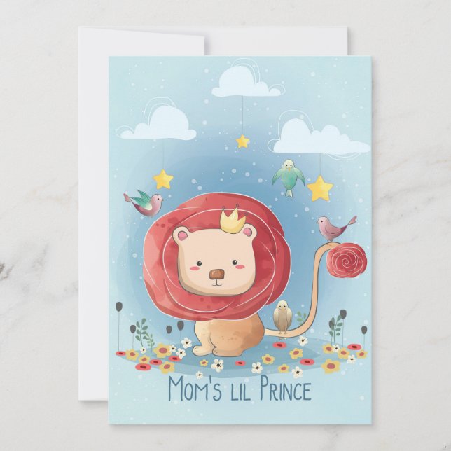 Save The Date Lion Cute Lion Prince (Devant)