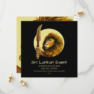 Save The Date Lion du Sri Lanka