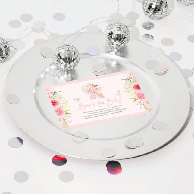 Save The Date Livres Pour Bébé Cute ABCD Floral Blocks (Créateur téléchargé)