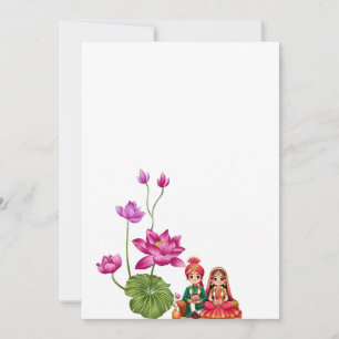 Save The Date Lotus, photo de mariée et de mariée