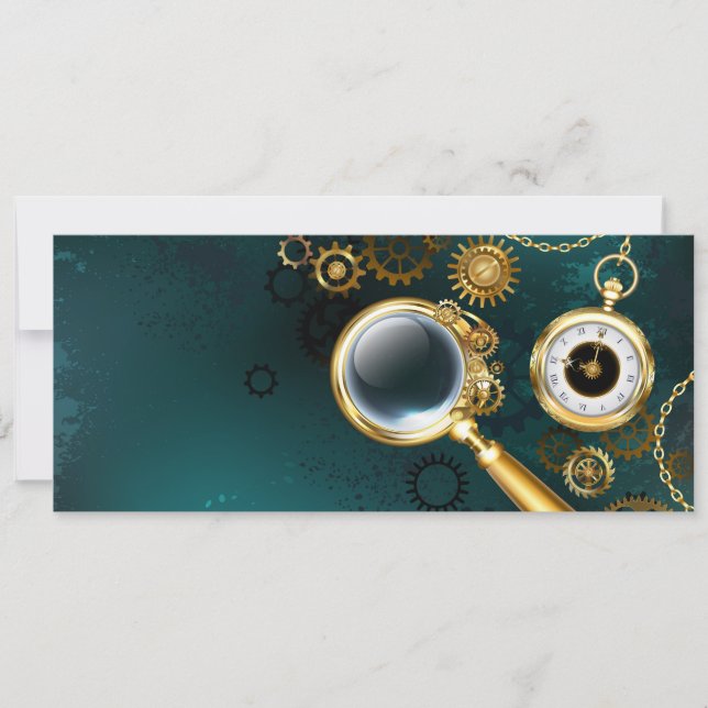 Save The Date Loupe en style Steampunk (Devant)