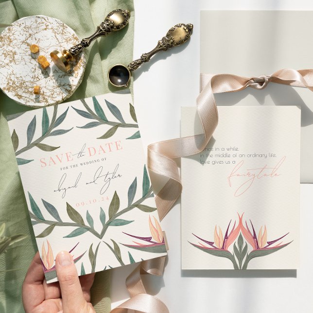 Save The Date Lovebirds au Paradis (Créateur téléchargé)