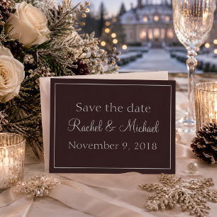 Save The Date Lovely Purple Enregistrer la date
