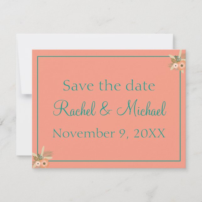 Save The Date Lovely Starfish Enregistrer la date (Devant)