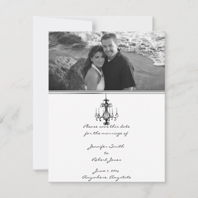 Save The Date Lustre glamour hollywoodien Sauvez la date (Devant)