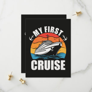 Save The Date Ma première croisière Vacances en famille amusant