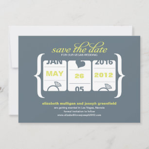 Save The Date Machine à Sous Enregistrez la Date - Mariage