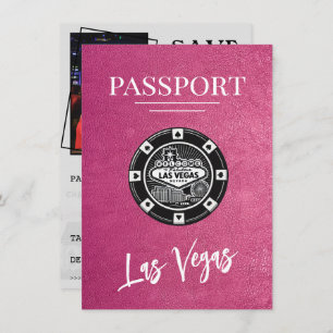 Save The Date Magenta Las Vegas Passport Enregistrer La Date
