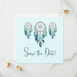 Save The Date Magic Aquamarine Dreamcatcher Baby shower
