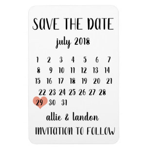 Save the date Magnet