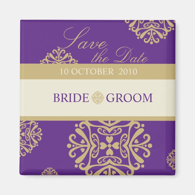 SAVE THE DATE MAGNET :: charm 10 (Devant)