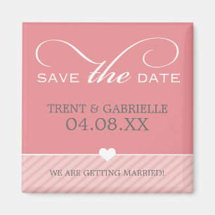 SAVE THE DATE MAGNET :: charmant type SQ 1