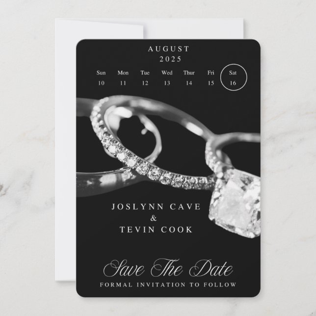 Save The Date Magnet de rappel - Marquez votre calendrier (Devant)