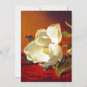 Save The Date Magnolia sur Red Velvet Martin Johnson Heade