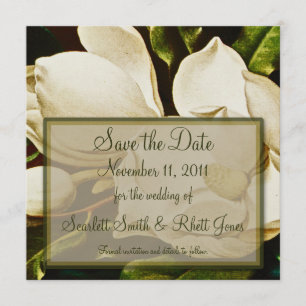 Save The Date Magnolias Mariage Enregistrer l'avis de date