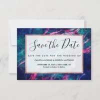 Majestic rose Turquoise vert marbré étoile Nebula