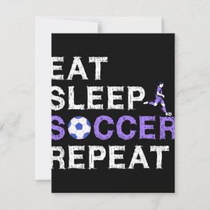 Save The Date Mangez+Sommeil+soccer+Répéter