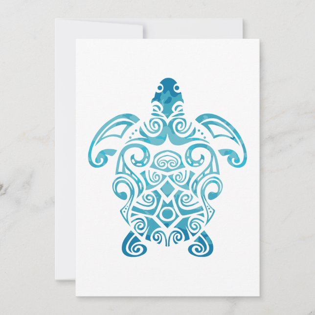 Save The Date Maori Turtle Honu Art Tribal Tattoo Idée cadeau (Devant)