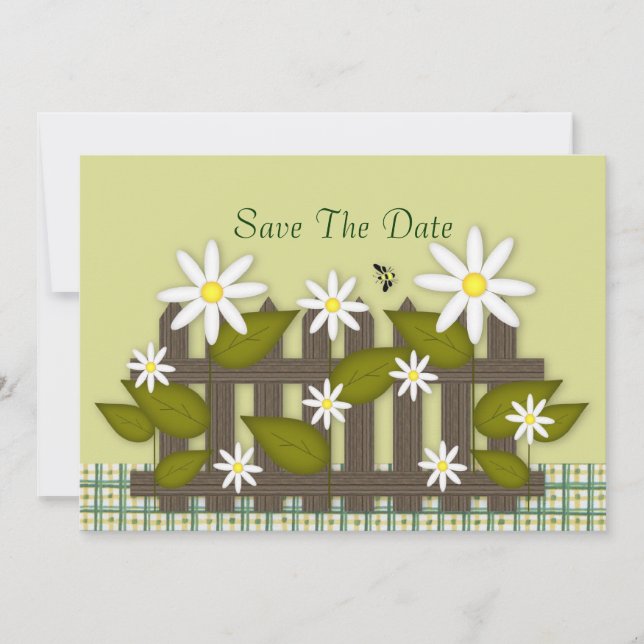 Save The Date Marguerites Enregistrer la Date (Devant)