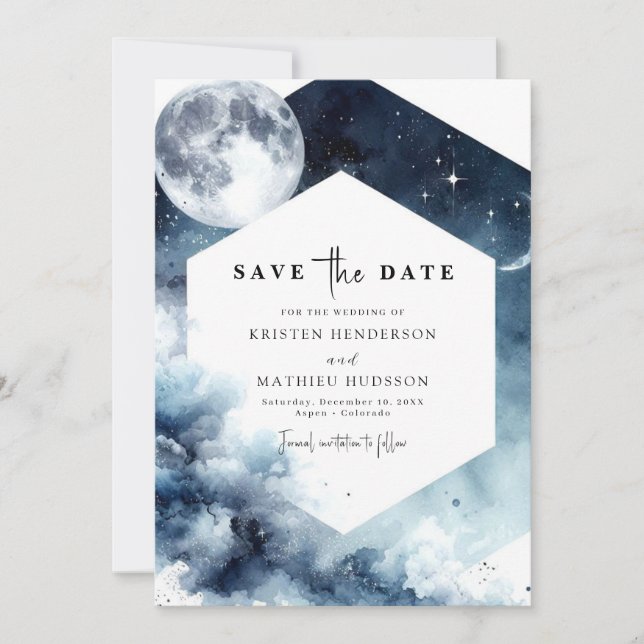 Save The Date Mariage à aquarelle rustique (Devant)