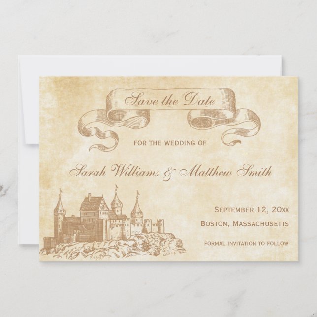 Save The Date Mariage à conte équitable Sauvegarder la date (Devant)