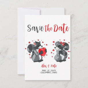 Save The Date Mariage à couteaux mignons Enregistrer la date Fai