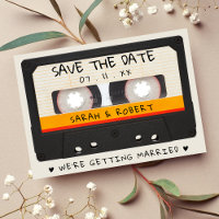 Mariage à la Bande Cassette Rétro