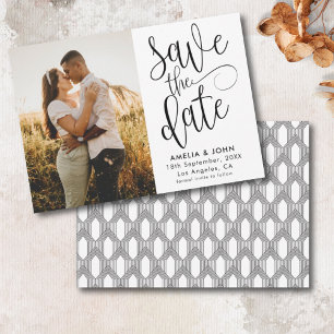 Save The Date Mariage à la date d'enregistrement de photo en noi