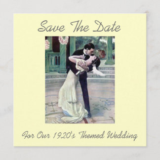 Save The Date Mariage à thème des années 1920 Enregistrer la dat