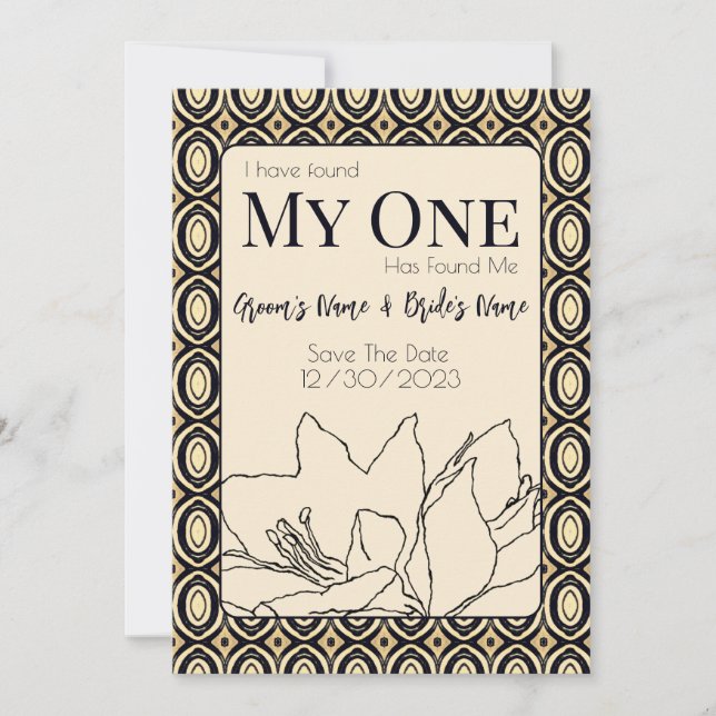 Save The Date Mariage africain (Devant)