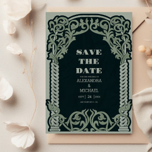 Save The Date Mariage Antique Art Nouveau