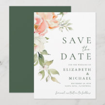 Mariage aquarelle florale rose