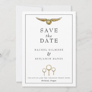 Save The Date Mariage Aquarelle Magique Harry Potter