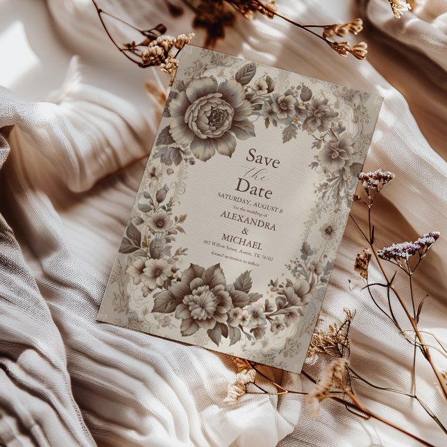 Save The Date Mariage Art nouveau vintage (Créateur téléchargé)