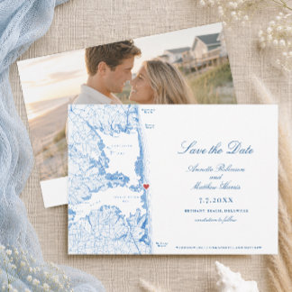 Save The Date Mariage au Big Chill Beach Club à Bethany Beach