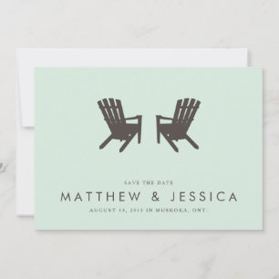 Save The Date Mariage au chalet Enregistrer la date // 5 x 7 Inv