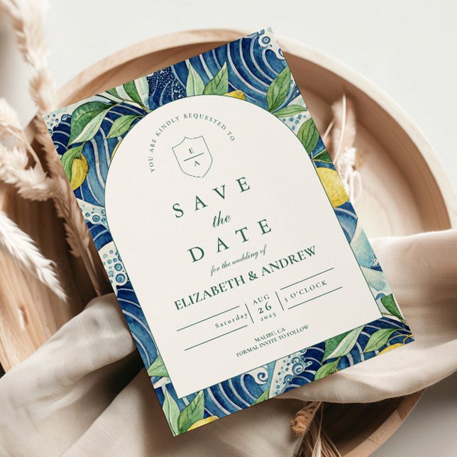 Save The Date Mariage au Jardin de Citrons Italien (Créateur téléchargé)