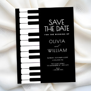 Save The Date Mariage au piano