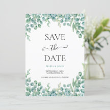 Mariage aux feuilles d'eucalyptus