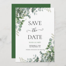 Mariage aux feuilles d'eucalyptus